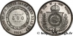 BRASILIEN 500 Reis Pierre II 1856 