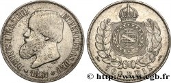 BRAZIL 500 Reis Empereur Pierre II 1867 