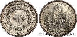 BRASIL 500 Reis Empereur Pierre II 1855 