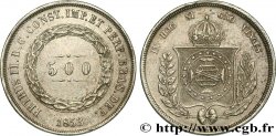 BRASILIEN 500 Reis Pierre II 1853 