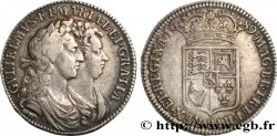 GRANDE-BRETAGNE- GUILLAUME ET MARIE 1/2 Crown  1689  TTB 