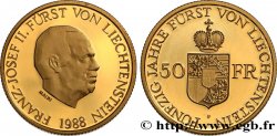 LIECHTENSTEIN - PRINCIPAUTÉ DE LIECHTENSTEIN - FRANÇOIS JOSEPH II 50 Franken 1988 
