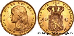 PAYS-BAS 10 Gulden Wilhelmina 1897 Utrecht SPL 