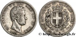 ITALY - KINGDOM OF SARDINIA - CHARLES-ALBERT 2 Lire 1833 Gênes VF 