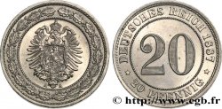 ALLEMAGNE 20 Pfennig Empire 1887 Berlin FDC 