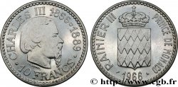 MONACO 10 Francs Charles III 1966 Paris