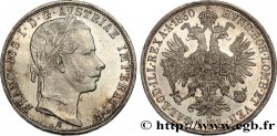 AUSTRIA 1 Florin François-Joseph Ier tête laurée 1860 Vienne SC 