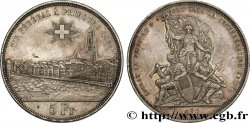 SWITZERLAND 5 Francs, monnaie de Tir, Fribourg 1881 