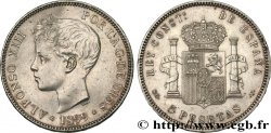 SPANIEN 5 Pesetas Alphonse XIII 3e type 1899 Madrid VZ 