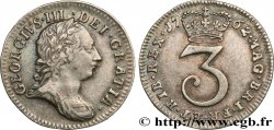 REINO UNIDO 3 Pence Georges III 1762 