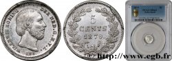 NETHERLANDS 5 Cents Guillaume III 1879 Utrecht
