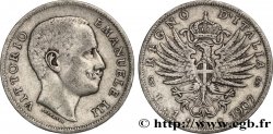 ITALIEN 1 Lire Victor Emmanuel III 1907 Rome