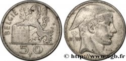 BÉLGICA 50 Francs Mercure, légende flamande 1951 