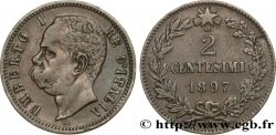 ITALIA 2 Centesimi Humbert Ier 1897 Rome - R