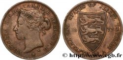 ISLA DE JERSEY 1/12 Shilling Victoria 1877 Heaton