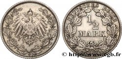 ALEMANIA 1/2 Mark Empire aigle impérial 1915 Hambourg