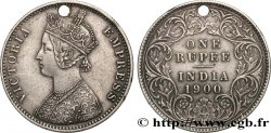 BRITISCH-INDIEN 1 Roupie Victoria  1900 Calcutta