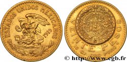 MEXIQUE 20 Pesos “Pierre du Soleil” (calendrier aztèque) 1919 Mexico