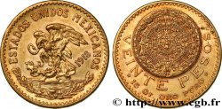 MEXIQUE 20 Pesos “Pierre du Soleil” (calendrier aztèque) 1918 Mexico