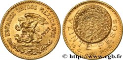 MEXIQUE 20 Pesos “Pierre du Soleil” (calendrier aztèque) 1921 Mexico