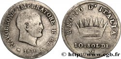 ITALIA - REINO DE ITALIA - NAPOLEóNE I 10 soldi 1810 Milan