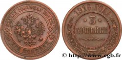 RUSSLAND 3 Kopecks aigle bicéphale 1916 Saint-Petersbourg