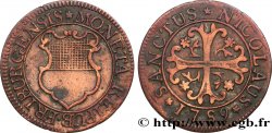 SCHWEIZ - KANTON  FREIBURG 2 Kreuzer 1789 