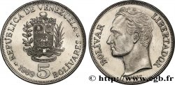 VENEZUELA 5 Bolivares Simon Bolivar 1989 schwerte