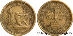 MONACO 50 Centimes émission du Crédit Foncier de Monaco 1924 Poissy