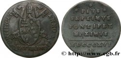 ITALIE - STATO PONTIFICIO - PIO VII  1 Quattrino an XVI 1816 Bologne