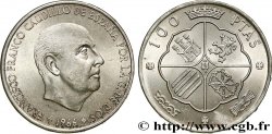 SPAIN 100 Pesetas Francisco Franco (1968 dans les étoiles) 1966 