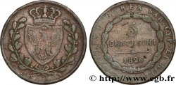 ITALIA - REINO DE CERDEÑA 5 Centesimi Royaume de Sardaigne type au “L” 1826 Turin