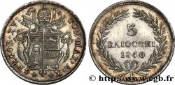 ITALIE - ÉTATS DU PAPE - GRÉGOIRE XVI (Bartolomeo Alberto Cappellari) 5 Baiocchi an X 1840 Bologne SUP 
