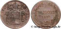 ITALY - PAPAL STATES - GREGORY XVI (Bartolomeo Alberto Cappellari) 1 Baiocco Grégoire XVI an VII 1837 Rome