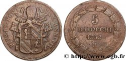 ITALY - PAPAL STATES - PIUS IX (Giovanni Maria Mastai Ferretti) 5 Baiocchi an VII 1852 Rome