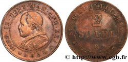 ITALIEN - KIRCHENSTAAT - PIE IX. Giovanni Maria Mastai Ferretti) 2 Soldi an XXI 1866 Rome fSS 