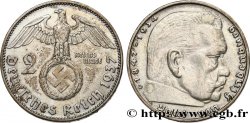 ALLEMAGNE 2 Reichsmark Maréchal Paul von Hindenburg 1937 Munich