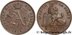 BELGIUM 2 Centimes Albert Ier 1912 