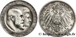 GERMANY - WÜRTTEMBERG 3 Mark Guillaume II et Charlotte 1911 Stuttgart