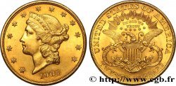 OR, PALLADIUM ET PLATINE INVESTISSEMENT 20 Dollars  Liberty  1904 Philadelphie