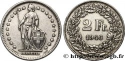 SUISSE 2 Francs Helvetia 1946 Berne