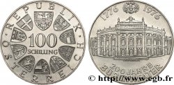 AUTRICHE 100 Schilling 200e anniversaire du Burgtheater de Vienne 1976 