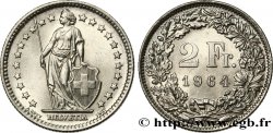 SWITZERLAND 2 Francs Helvetia 1964 Berne