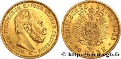 GERMANY - PRUSSIA 20 Mark royaume de Prusse Guillaume Ier, 2e type 1885 Berlin