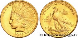 STATI UNITI D AMERICA 10 Dollars  Indian Head , 2e type 1911 Philadelphie
