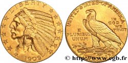 ÉTATS-UNIS D AMÉRIQUE 5 Dollars  Indian Head  1909 Philadelphie