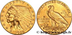 VEREINIGTE STAATEN VON AMERIKA 2 1/2 Dollars or (Quarter Eagle) type “tête d’indien”  1928 Philadelphie