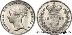 REINO UNIDO 3 Pence Victoria “Bun Head” 1850 