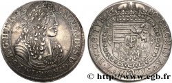 AUTRICHE - COMTÉ DE TYROL - LÉOPOLD Ier Thaler 1680 Hall TTB+ 