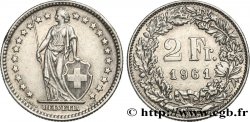 SUISSE 2 Francs Helvetia 1961 Berne - B